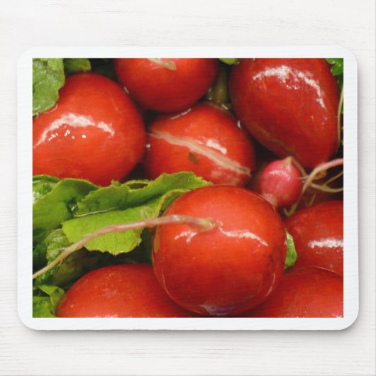 赤いラディッシュ マウスパッド (正面)