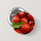 赤いラディッシュ 缶バッジ (正面&裏面)