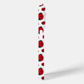 赤いラディバグのパタパーソナライズされたーン Case-Mate iPhoneケース (裏面 / 右)