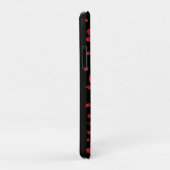 赤いラディバグの多くのラッキーパターングリーン Case-Mate iPhoneケース (裏面/右)