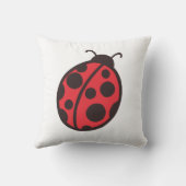 赤いラディバグ枕 クッション (裏面)