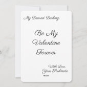 赤いラブハートシェイプバレンタインデーのグリーティングカード シーズンカード (裏面)