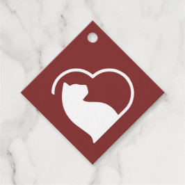 赤いラベカツギフトラベル フェイバータグ