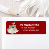 赤いラベルのシルバーベル ラベル (インサイチュ)