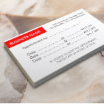 赤いラベルアポイントメントリマインダー名刺<br><div class="desc">Plain Red Labelアポイントメントリマインダー名刺。</div>