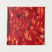 赤いランタン中国の新年 タペストリー (正面(横))