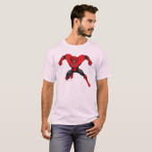 赤いランタン隊 – 怒りジャンプ1 Tシャツ (正面フル)