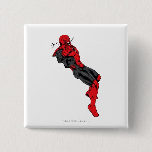 赤いランタン隊- 1つを傾かせる激怒 缶バッジ (正面)