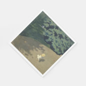 赤いランニングボールの後の少女の少女(幼少期) スタンダードランチョンナプキン (角)