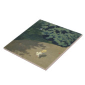 赤いランニングボールの後の少女の少女（幼少期） タイル (側面)