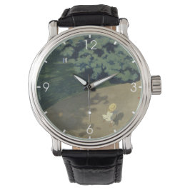 赤いランニングボールの後の少女の少女（幼少期） 腕時計