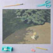 赤いランニングボールの後の少女の少女（幼少期） 薄葉紙 (クラフト)