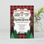 赤いランバージャックジェンダーが赤いシャワーを明らかにする 招待状 (スタンド正面)