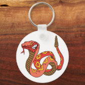 赤いラ素晴らしトルズナケ キーホルダー (正面)