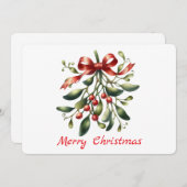 赤いリエレガントボン付き水色ミスタトウ シーズンカード (正面/裏面)