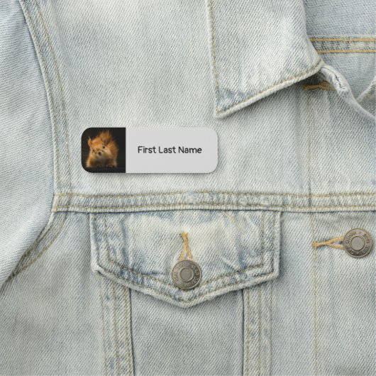 赤いリス動物の名前タグをカスタマイズする 名札 (インサイチュ)