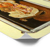 赤いリス解剖学の獣医ヴィンテージのポスター ポスター (角)