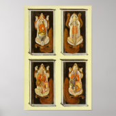 赤いリス解剖学の獣医ヴィンテージのポスター ポスター (正面)