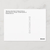 赤いリネンのテクスチャ写真で抵抗がここから始まる ポストカード (裏面)