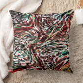 赤いリボンとシアンの戦争 クッション (ブランケット)