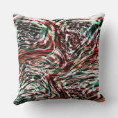 赤いリボンとシアンの戦争 クッション (裏面)