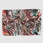 赤いリボンとシアンの戦争 ゴルフタオル (横)