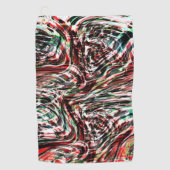 赤いリボンとシアンの戦争 ゴルフタオル (正面)