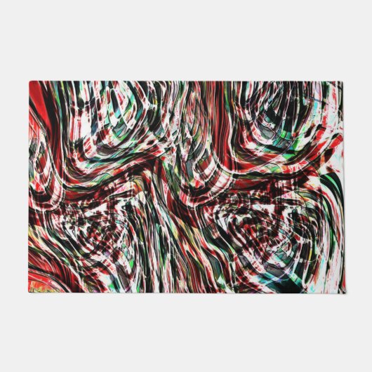 赤いリボンとシアンの戦争 ドアマット (正面)