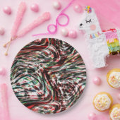 赤いリボンとシアンの戦争 ペーパープレート (パーティー)