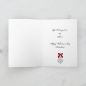 – 赤いリボンとハート – バレンタインデー シーズンカード (内部)