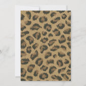 赤いリボンとヒョウの卒業招待状 招待状 (裏面)