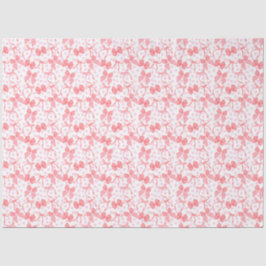 赤いリボンとピンクのドット 薄葉紙