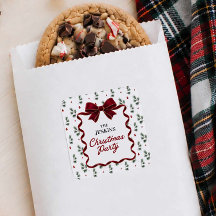 赤いリボンと冬のグリーン Christmas パーティー