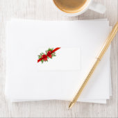 赤いリボンのクリスマス宛名ラベル ラベル (インサイチュ)