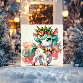 赤いリボンのユニコーン　キャンディーケーン付き シーズンカード