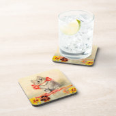 赤いリボンの子猫 コースター (右側)