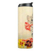 赤いリボンの子猫 タンブラー (回転左)