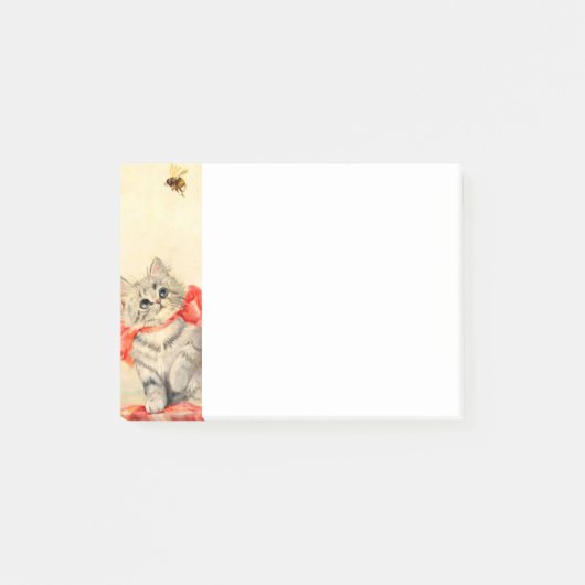 赤いリボンの子猫 ポストイット (正面)