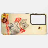 赤いリボンの子猫 SAMSUNG GALAXYケース (左側面)