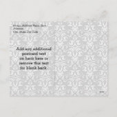 赤いリボンの弓クリスマスフォト シーズンポストカード (裏面)