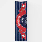 赤いリボンの旗 横断幕 (縦)