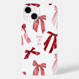 赤いリボンの水彩iPhoneケース Case-Mate iPhone 14ケース