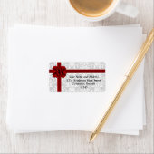 赤いリボンの現在の弓 ラベル (インサイチュ)