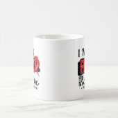 赤いリボンの認識度-息子 コーヒーマグカップ (中央)