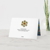 赤いリボンを持つサンタとクリスマスナイトクラウン シーズンカード (裏面)