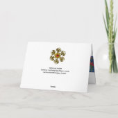 赤いリボンを持つサンタクリスマスナイトクラウン シーズンカード (裏面)