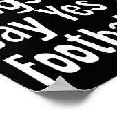 赤いリボンウィーク子供の若者はフットブにノー言うYes ポスター (角)