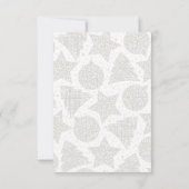 赤いリボンクリスマスホリデーフォトカード 招待状 (裏面)