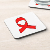 赤いリボンスケッチ コースター (左側)