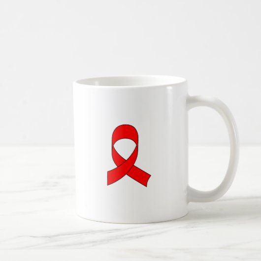 赤いリボンスケッチ コーヒーマグカップ (右)